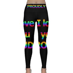 I Love You Proudly Classic Yoga Leggings by Valentinaart