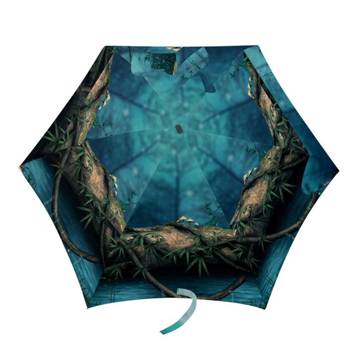 Mysterious fantasy nature  Mini Folding Umbrellas