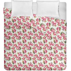 Gorgeous Pink Flower Pattern Duvet Cover Double Side (King Size)