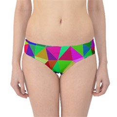 Colorful Triangles, oil painting art Hipster Bikini Bottoms