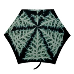 Christmas Fir, Green And Black Color Mini Folding Umbrellas