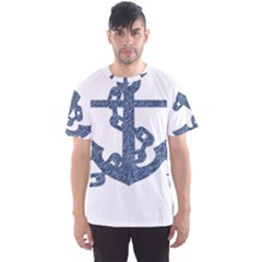 Anchor Pencil Drawing Art Men s Sport Mesh Tee