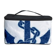 Blue Anchor Oil Painting Art Cosmetic Storage Case by picsaspassion