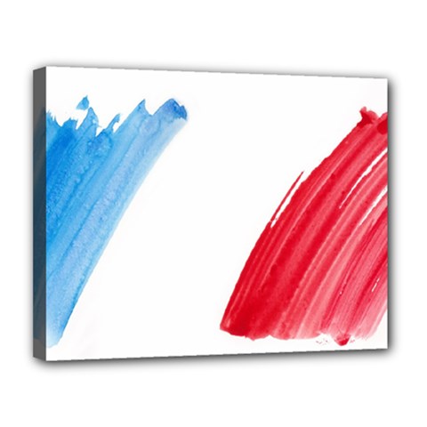 Tricolor Banner France Canvas 14  X 11  by picsaspassion