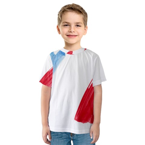 Tricolor Banner France Kids  Sport Mesh Tee by picsaspassion