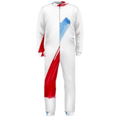 Tricolor Banner France Onepiece Jumpsuit (men)  by picsaspassion