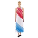 Tricolor banner watercolor painting, red blue white Sleeveless Maxi Dress View2