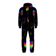 Rainbow Harts Hooded Jumpsuit (kids) by Valentinaart