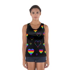 Rainbow Harts Women s Sport Tank Top 