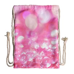 Pink Diamond Drawstring Bag (large) by Brittlevirginclothing