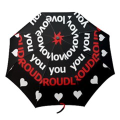 I Love You Proudly Folding Umbrellas by Valentinaart