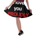 I love you proudly A-line Skater Skirt View2