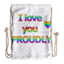 I love you proudly 2 Drawstring Bag (Large) View2