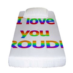Proudly Love Fitted Sheet (single Size)