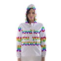 Proudly love Hooded Wind Breaker (Women) View1