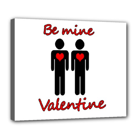 Be Mine Valentine Deluxe Canvas 24  X 20   by Valentinaart