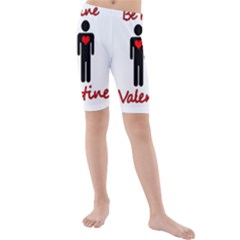 Be Mine Valentine Kids  Mid Length Swim Shorts by Valentinaart