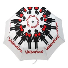 Be My Valentine 2 Folding Umbrellas by Valentinaart