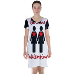 Be My Valentine 2 Short Sleeve Nightdress by Valentinaart