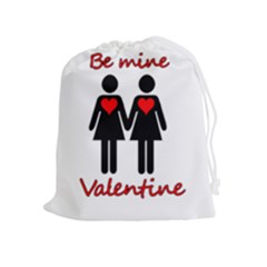 Be My Valentine 2 Drawstring Pouches (extra Large) by Valentinaart