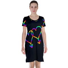 Love Is Love Short Sleeve Nightdress by Valentinaart