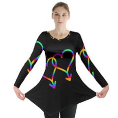 Love Is Love Long Sleeve Tunic  by Valentinaart