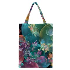 Butterflies, Bubbles, And Flowers Classic Tote Bag by WolfepawFractals