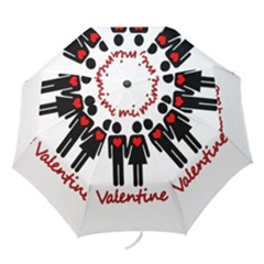Be Mine Valentine Folding Umbrellas by Valentinaart