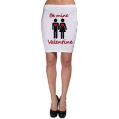 Be Mine Valentine Bodycon Skirt by Valentinaart