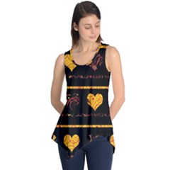 Yellow Harts Pattern Sleeveless Tunic by Valentinaart