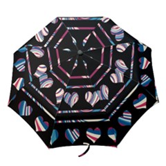 Colorful Harts Pattern Folding Umbrellas by Valentinaart