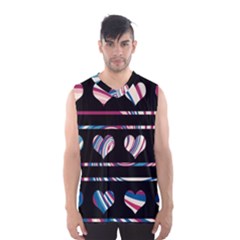 Colorful Harts Pattern Men s Basketball Tank Top by Valentinaart