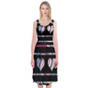 Colorful harts pattern Midi Sleeveless Dress View1