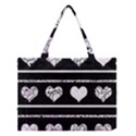 Elegant harts pattern Medium Tote Bag View1