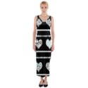 Elegant harts pattern Fitted Maxi Dress View1