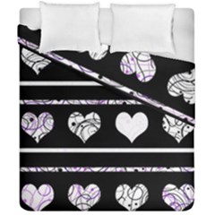 Elegant Harts Pattern Duvet Cover Double Side (california King Size) by Valentinaart