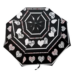 Elegant Harts Pattern Folding Umbrellas by Valentinaart