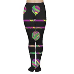 Colorful Harts Pattern Women s Tights