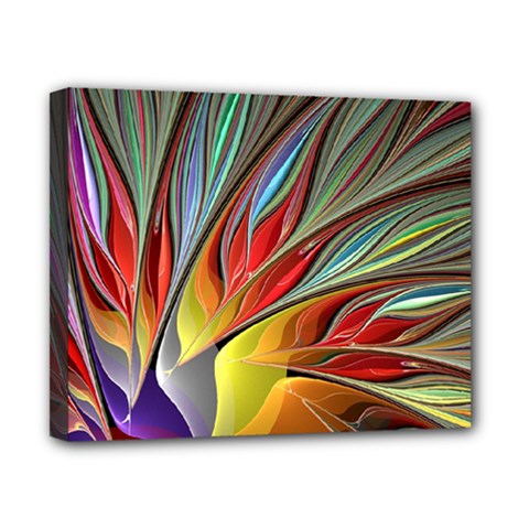 Fractal Bird Of Paradise Canvas 10  X 8  (stretched) by WolfepawFractals