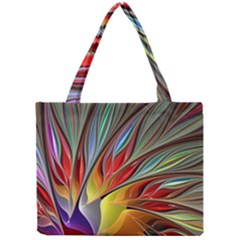 Fractal Bird Of Paradise Mini Tote Bag by WolfepawFractals