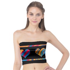 Colorful Harts Pattern Tube Top