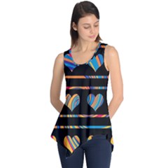 Colorful Harts Pattern Sleeveless Tunic by Valentinaart