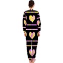 Pink and yellow harts pattern OnePiece Jumpsuit (Ladies)  View2