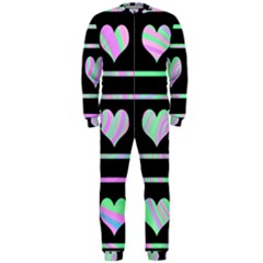 Pastel Harts Pattern Onepiece Jumpsuit (men)  by Valentinaart