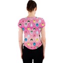 Alice In Wonderland Crew Neck Crop Top View2