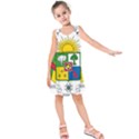 Coat of Arms of The Central African Republic Kids  Sleeveless Dress View1