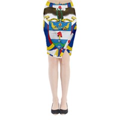 Coat Of Arms Of Colombia Midi Wrap Pencil Skirt by abbeyz71