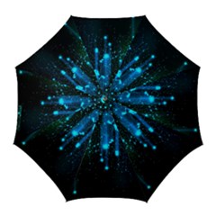 Abstract Stars Falling Golf Umbrellas by Brittlevirginclothing