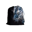 Ghost Tiger  Drawstring Pouches (Large)  View1