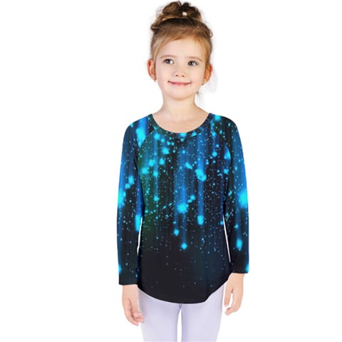 Abstract Stars Falling Wallpapers Hd Kids  Long Sleeve Tee by Brittlevirginclothing